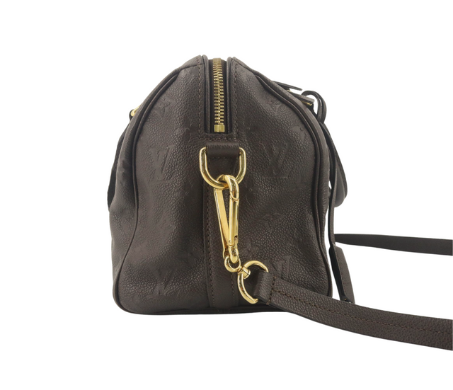 Louis Vuitton Speedy 25 Bandoulière – Cuir Monogram Empreinte Marron