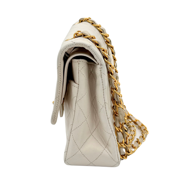 Chanel – Timeless Classique 25 cm Cuir Blanc