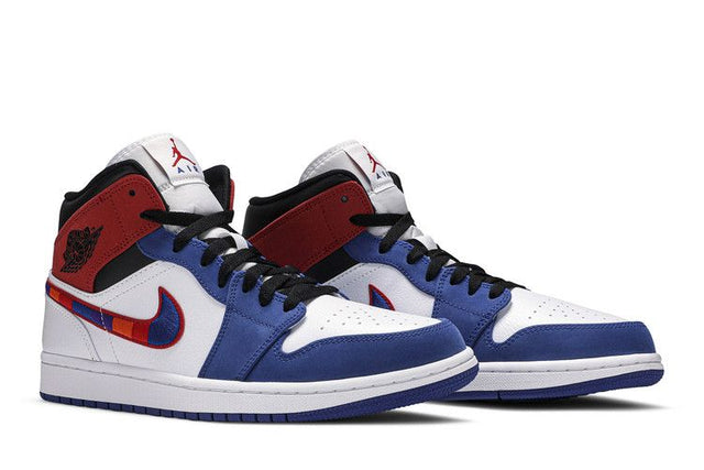 Air Jordan 1 Mid Multicolor Swoosh