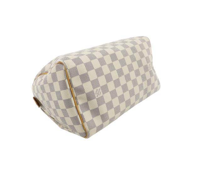 Louis Vuitton Speedy 25 -  Damier Azur (blanc)