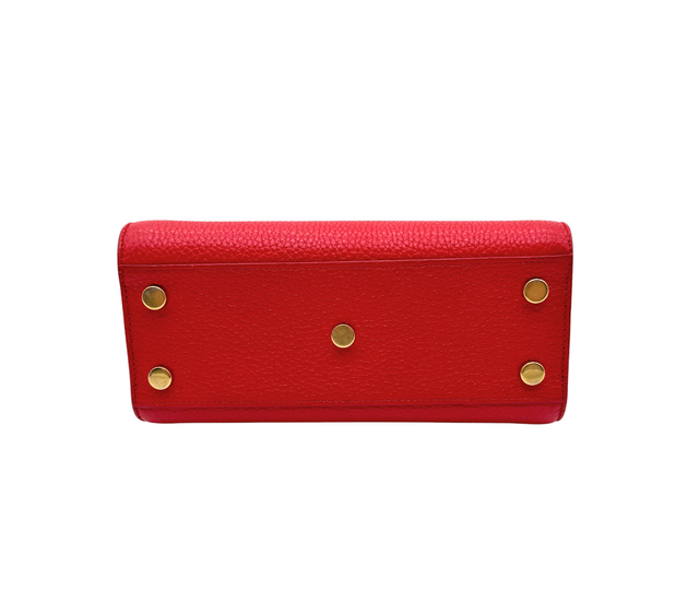 Saint Laurent – Sac de Jour Nano rouge cuir