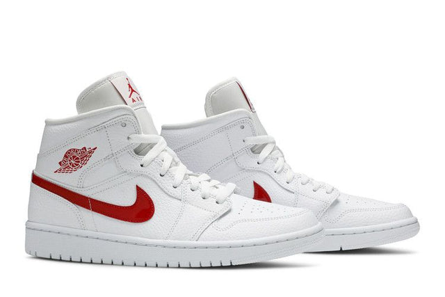 Air Jordan 1 Mid White University Red