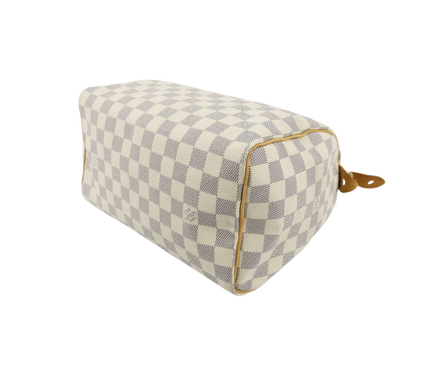 Louis Vuitton Speedy 25 -  Damier Azur (blanc)