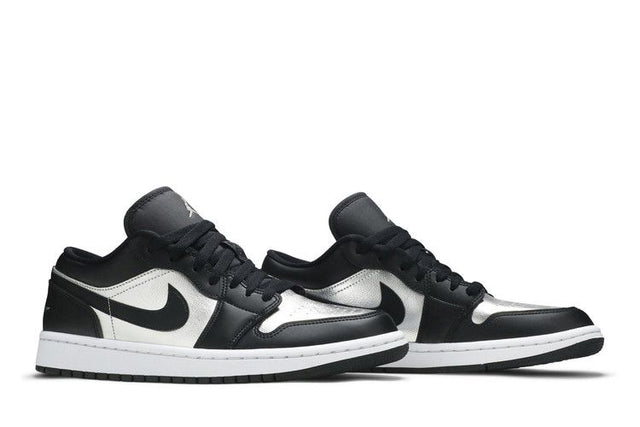 Air Jordan 1 Low SE Black Metallic Silver