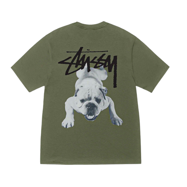 Stussy Tee Shirt Dog Olive
