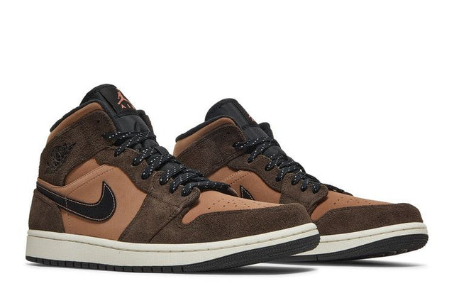 Air Jordan 1 Mid Earthy Brown