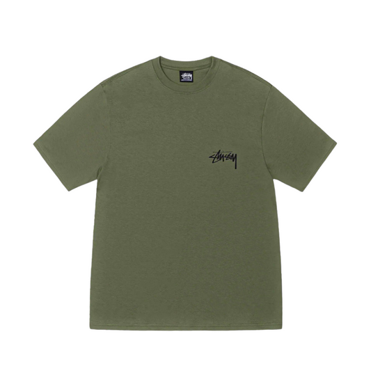 Stussy T-Shirt Dog Olivgrün
