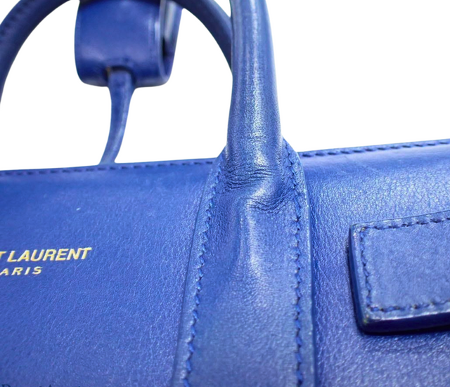 Saint Laurent – Sac de Jour Nano Bleu