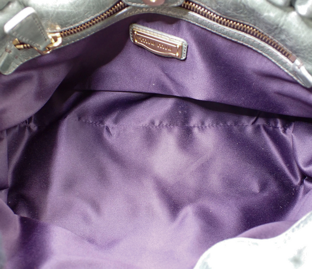 Miu Miu – Sac à main en cuir Vitello