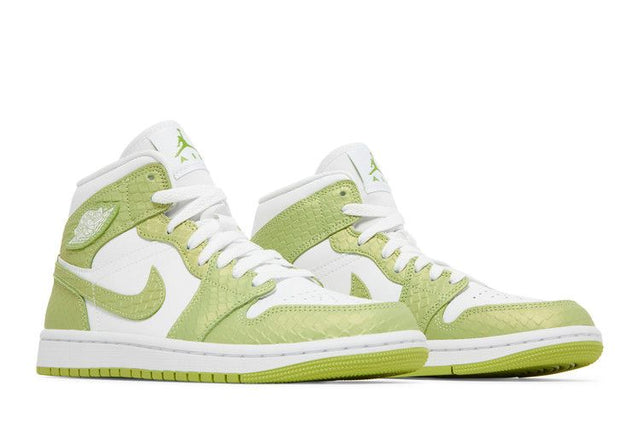 Air Jordan 1 Mid Green Python