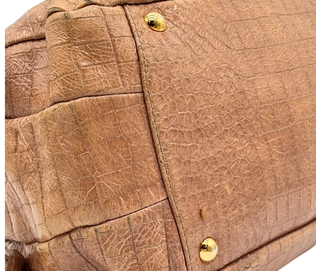 Miu Miu – Boston Cuir Effet Crocodile