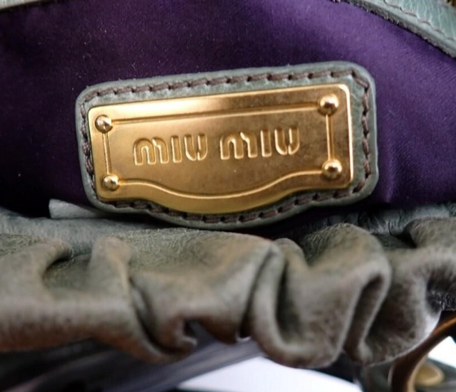 Miu Miu – Sac à main en cuir Vitello