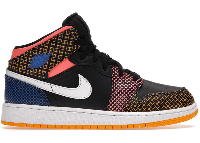 Air Jordan 1 Mid MMD Multi-Color Grid