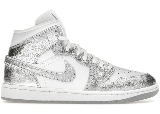 Air Jordan 1 Mid Crinkled Chrome