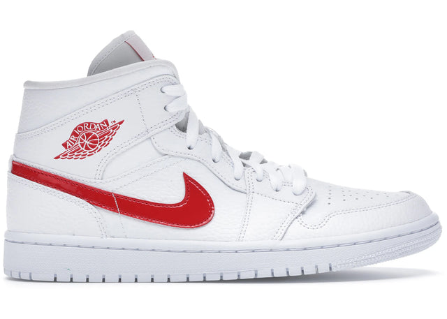 Air Jordan 1 Mid White University Red