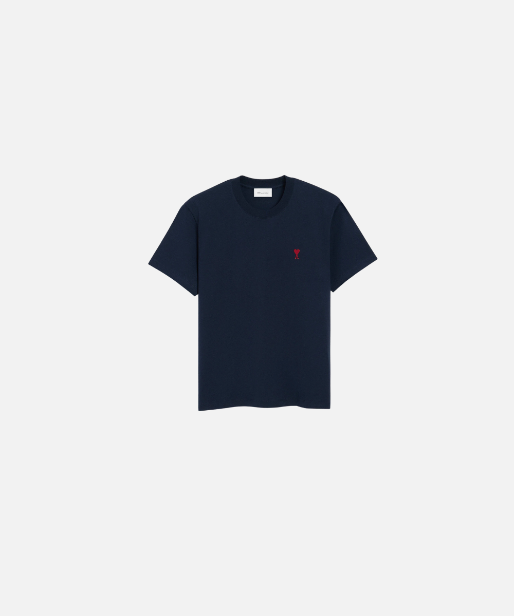TSHIRT AMI DE COEUR ROUGE BLEU EN COTON