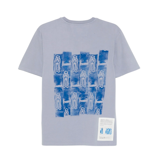 T-Shirt C.P Company 24/1 Jersey Logo vorne und hinten Grau