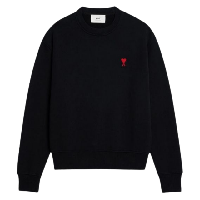 AMI Paris Sweatshirt Noir Ami De Coeur