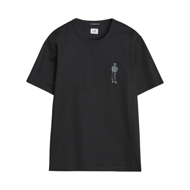 Tee Shirt CP Company Mercerized Jersey Black