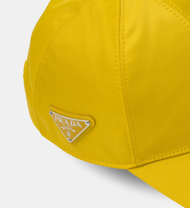 Casquette Prada en Re-Nylon - Jaune (M)