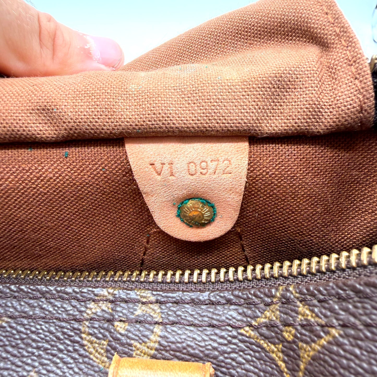 Louis Vuitton Speedy 25 - code date VI 0972 fabriqué en France juillet 1992