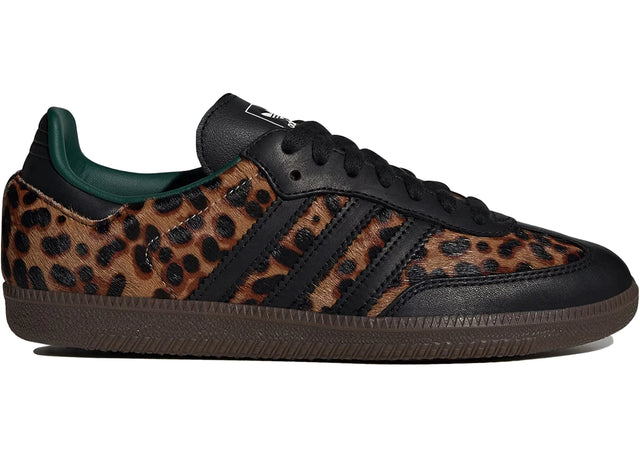 Adidas Samba OG Black Green Leopard