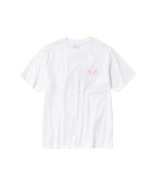 KAWS x Uniqlo UT Kurzarm-Grafik-T-Shirt Weiß