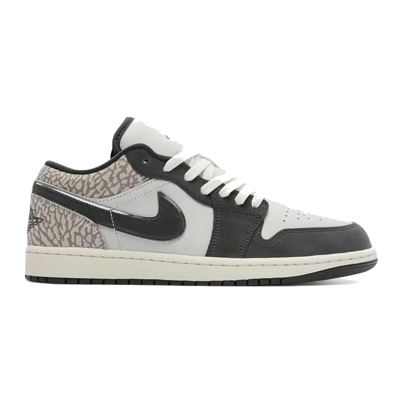 Air Jordan 1 Low SE Sail Deep Pewter Elephent Print