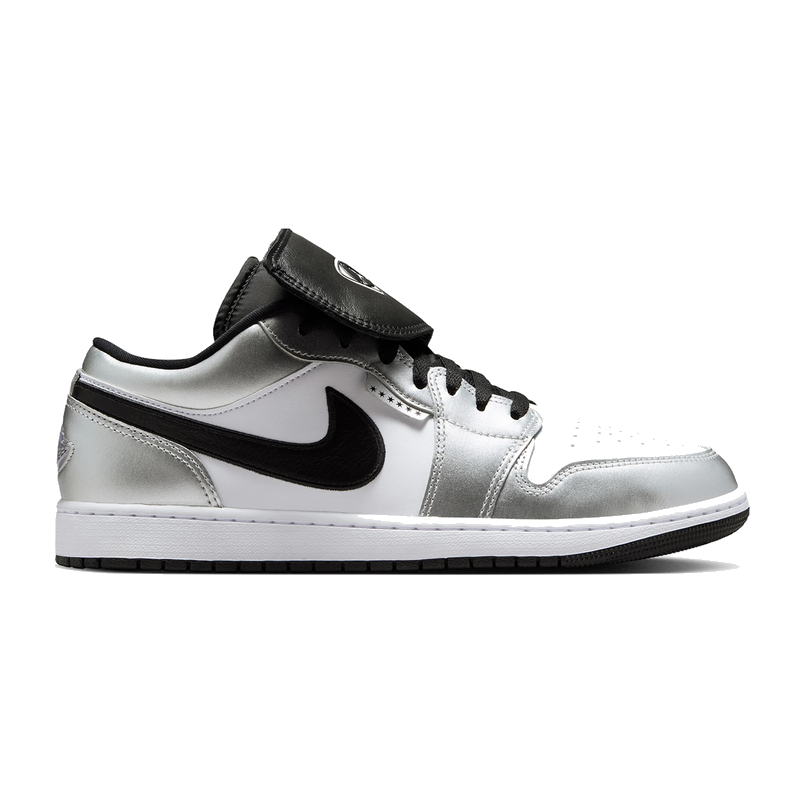 Air Jordan 1 Low SE Metallic Silver Tiempo