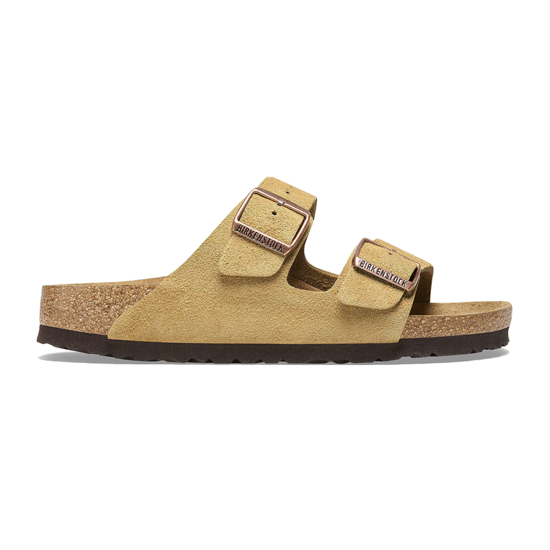Birkenstock Arizona Suede Leather Latte Cream