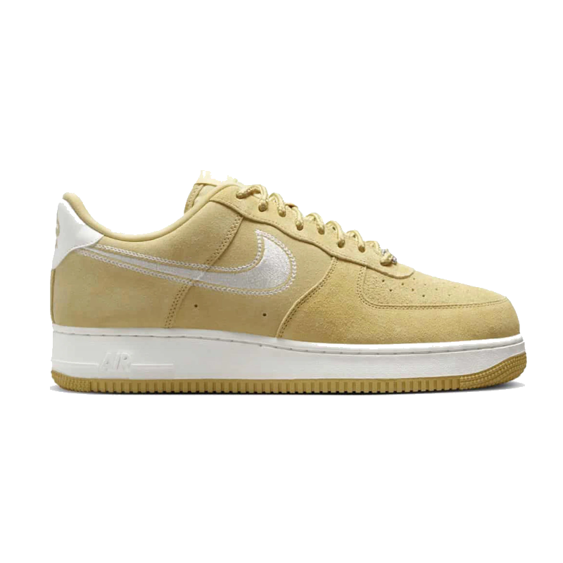 Nike Air Force 1 Low '07 LV8 Buff Gold Sail Embroidered Swoosh