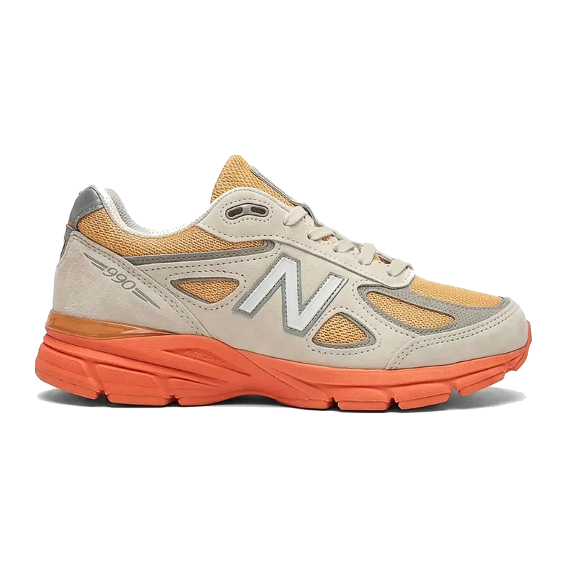 New Balance 990v4 MiUSA Moonbeam Tangerine Heat