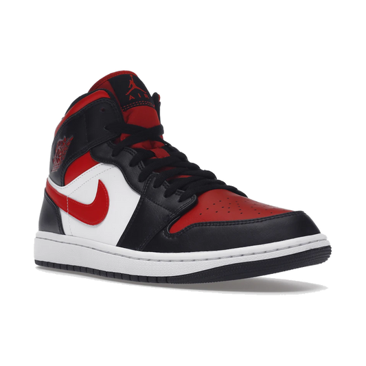 Air Jordan 1 Mid White Black Red 2022