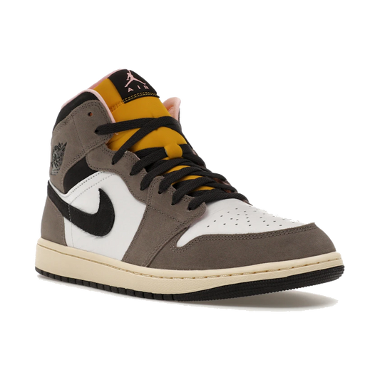 Air Jordan 1 Mid SE White Cave Stone