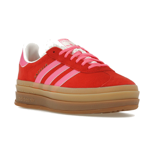 Adidas Gazelle Bold Collegiate Red Lucid Pink