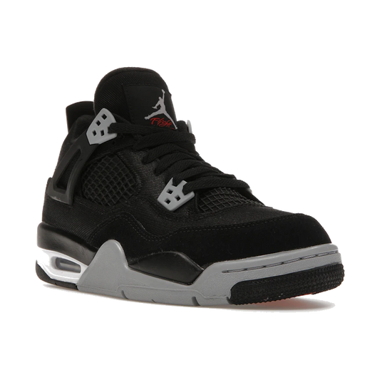 Air Jordan 4 Retro Black Canvas
