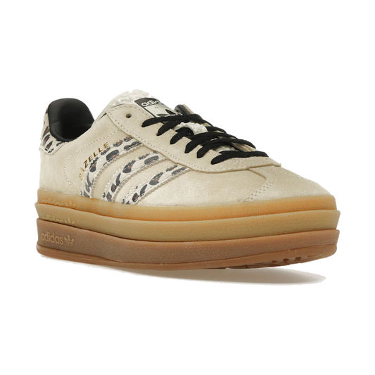 Adidas Gazelle Bold Cream Black Leopard