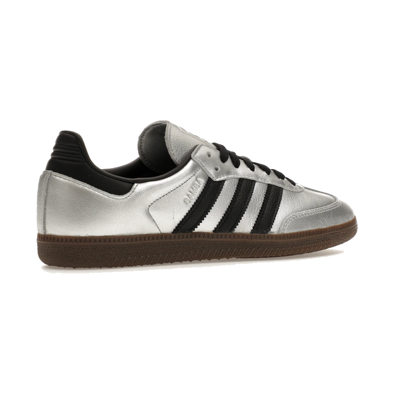 Adidas Samba OG Silver Metallic Black Gum
