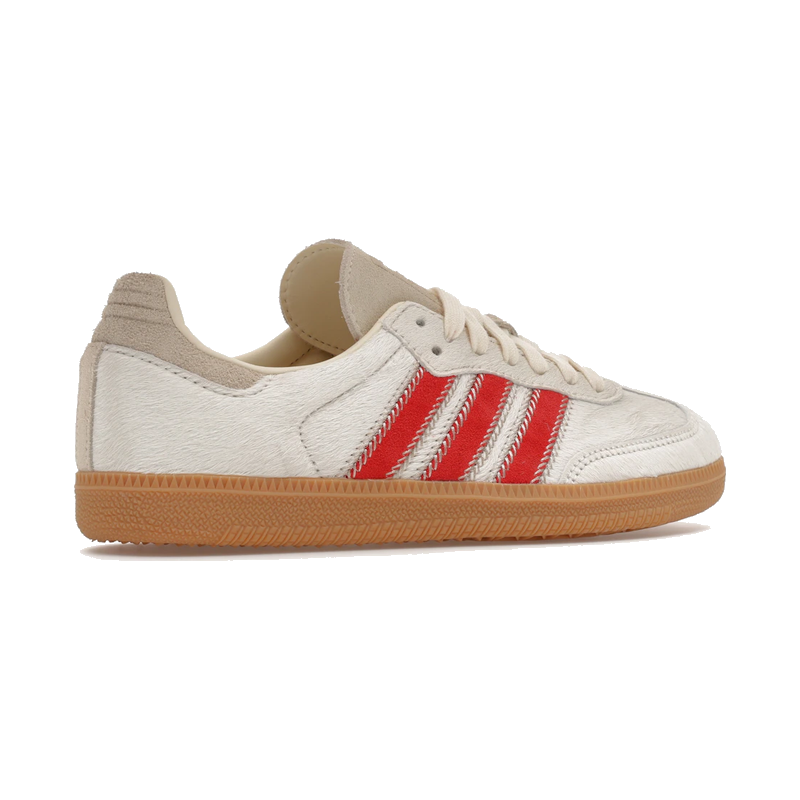 Adidas Samba OG Pony Hair Wonder Beige Better Scarlet