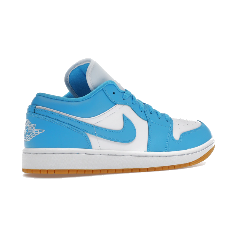 Air Jordan 1 Low White Gum Light Brown Dark Powder Blue