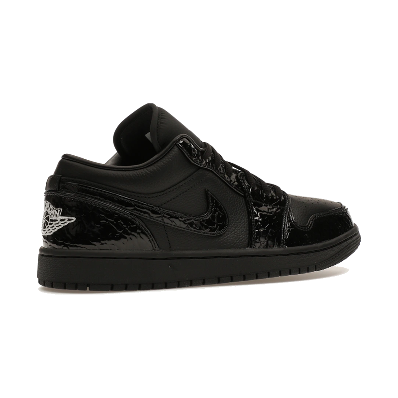 Air Jordan 1 Low SE Patent Elephant Black