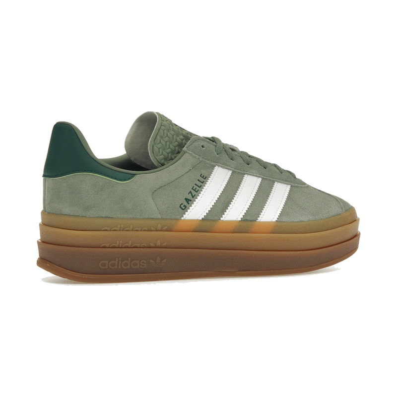 Adidas Gazelle Bold Silver Green Gum