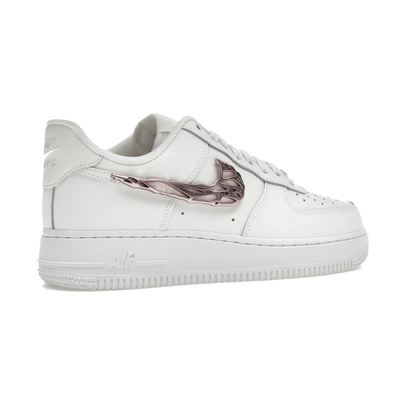Nike Air Force 1 Low Liquid Metal Swoosh Metallic Rose Gold