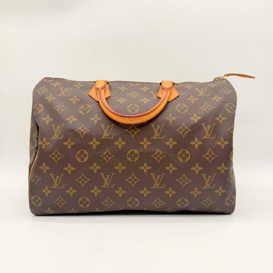 Louis Vuitton Speedy 35 toile Monogram - face avant