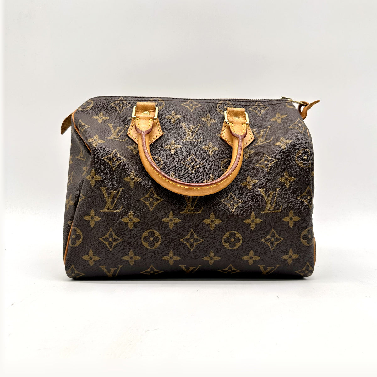 Louis Vuitton Speedy 25 Toile Monogram - vue de face, anses et zip