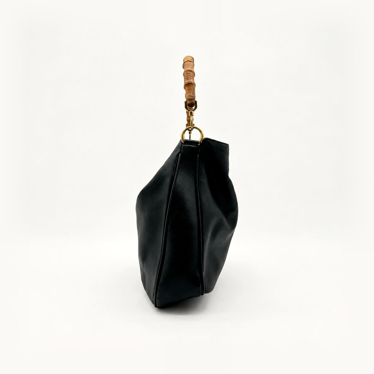 Gucci Bamboo Cuir Noir - vue de profil opposé