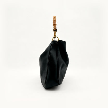 Gucci Bamboo Cuir Noir - vue de profil opposé