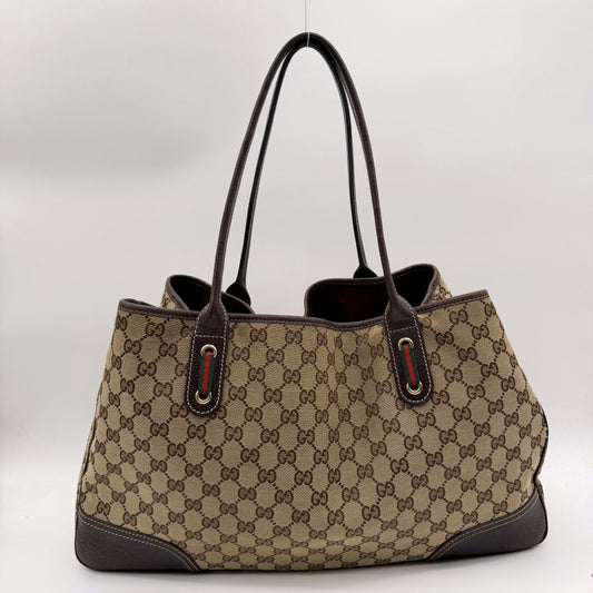 Gucci Princy Tote toile GG beige - vue arriere
