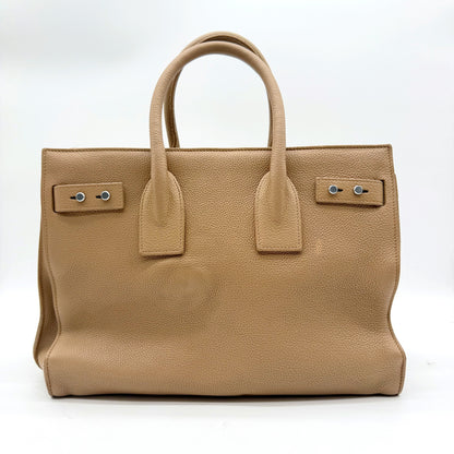 Saint Laurent Sac de Jour cuir grainé beige - face arrière