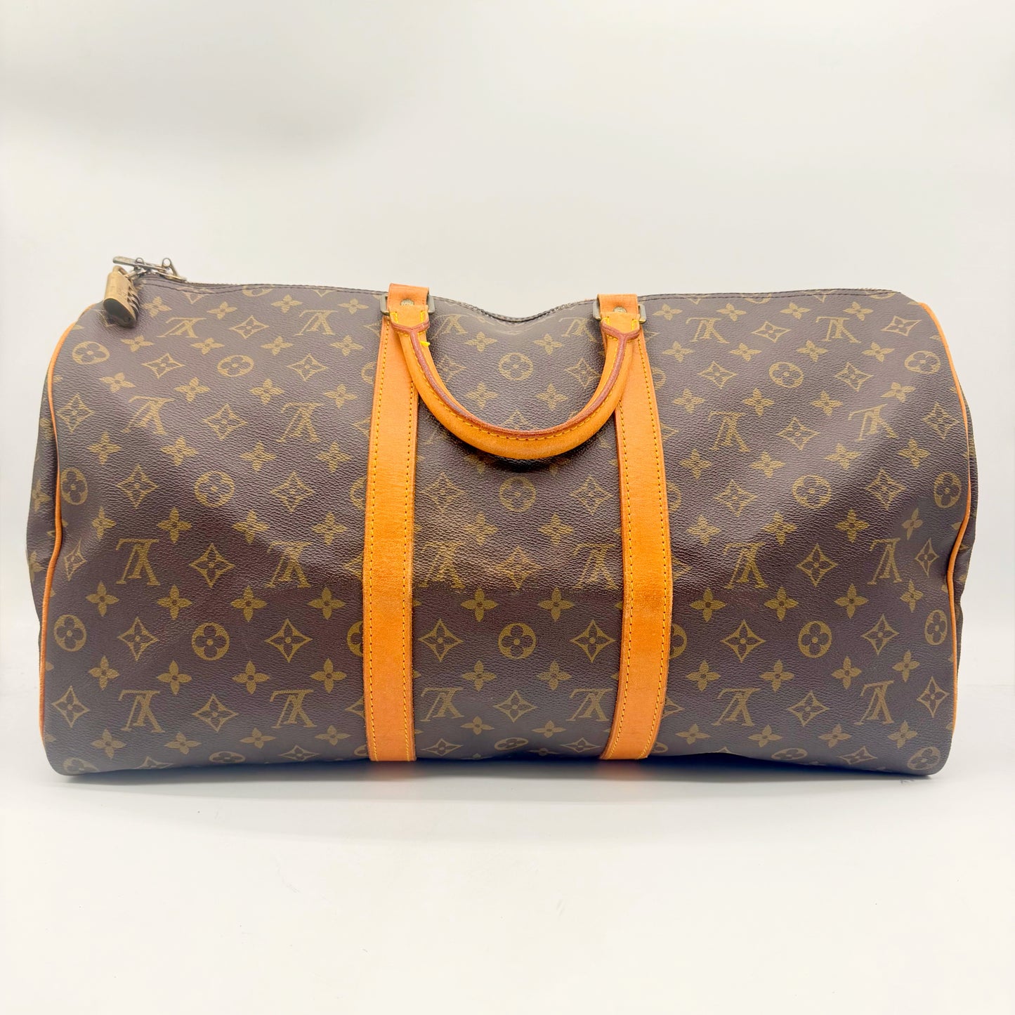 Louis Vuitton Keepall 50 toile Monogram - face arriere avec cadenas